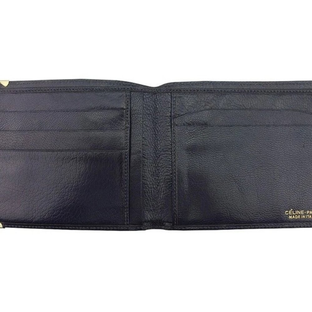 CELINE Bill Compartment Navy gold Women Authentic secondhand - Picture 3 of 6